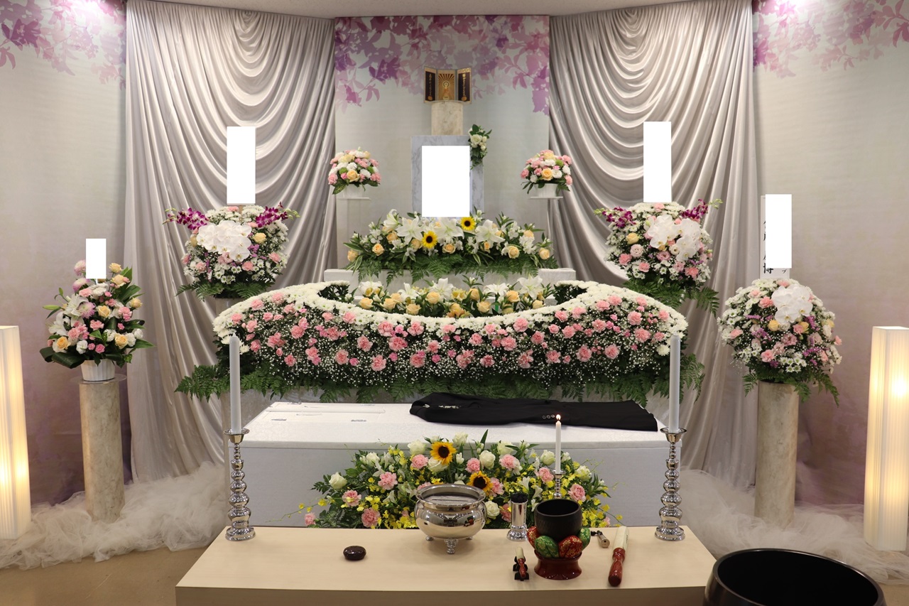 代々幡斎場の家族葬の葬儀風景